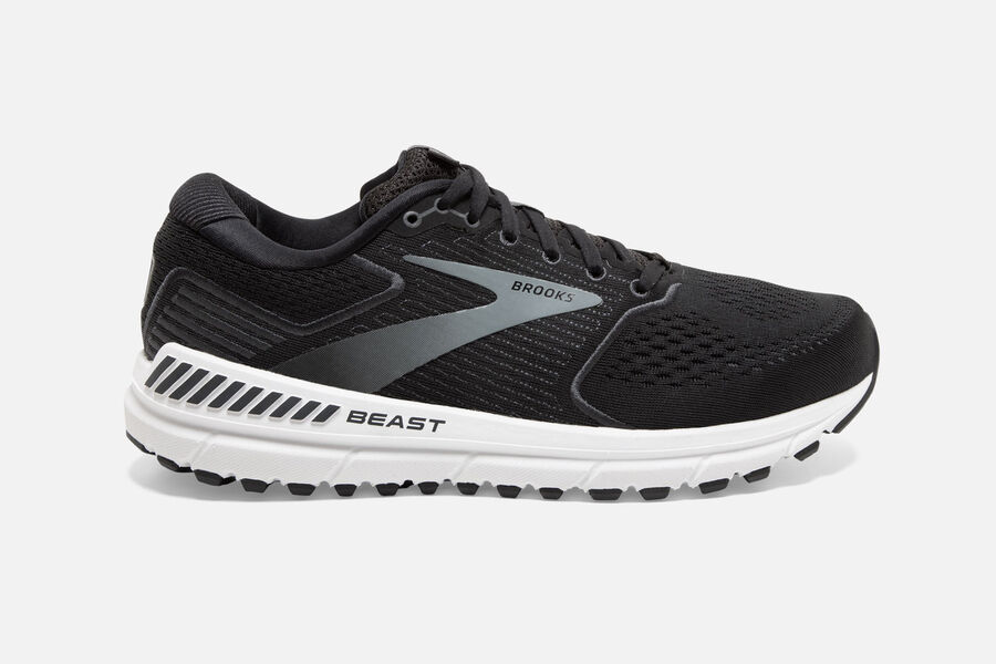 Brooks Beast '20 Mens UK - Road Running Shoes - Black/Grey 051-FRKJYT